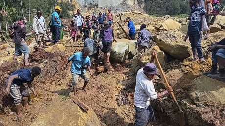 Zahl der Todesopfer durch Erdrutsch in Papua Neuguinea wahrscheinlich ueber 670