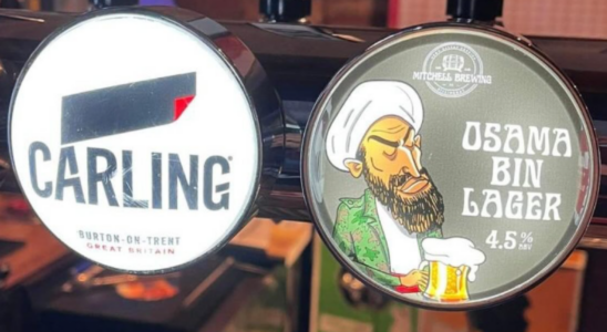 „Osama Bin Lager Bier wird in Grossbritannien viral Brauerei schliesst Website