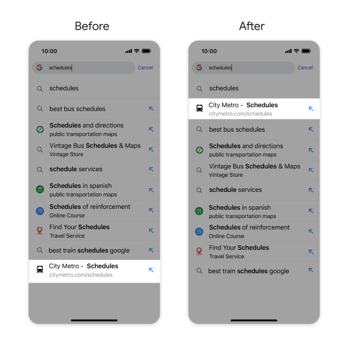 1719430396 899 Google verbessert das Sucherlebnis in der mobilen Chrome App