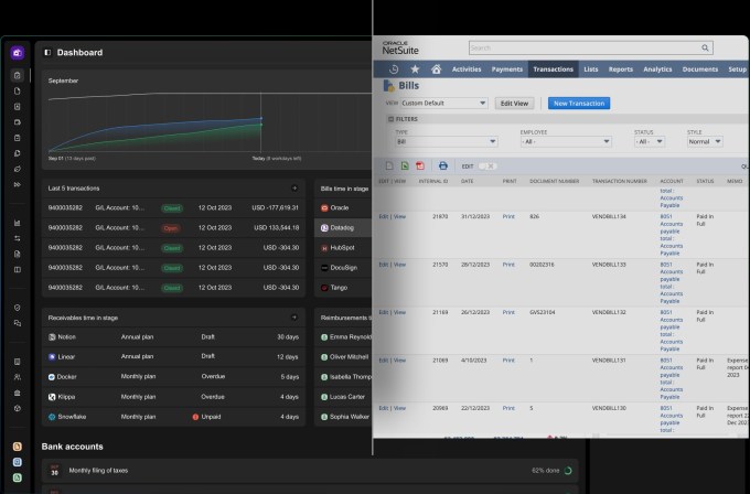 Light vs. Oracle NetSuite: Nebeneinander