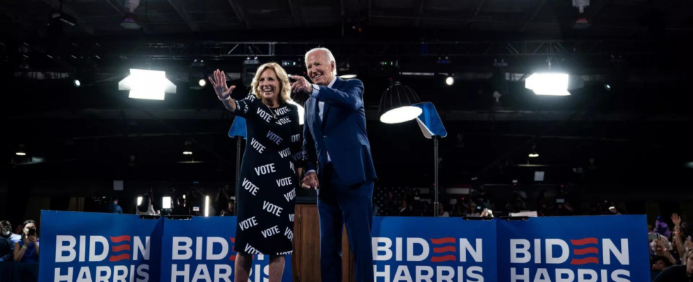 Jill Bidens Kleid setzt nach der Debatte ein Statement