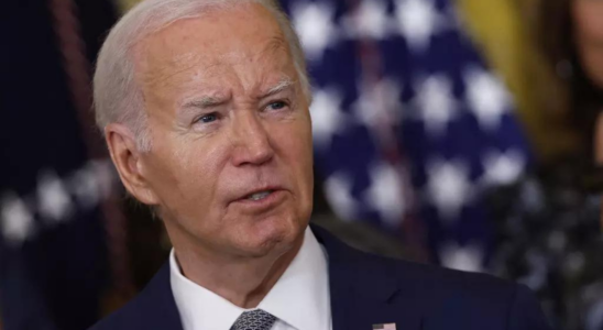 Joe Biden zum Protest vor der Synagoge in Los Angeles