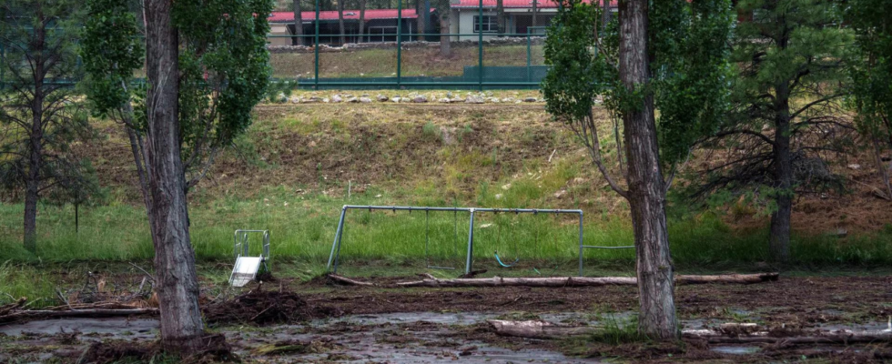 Regen lindert Waldbraende in Mexiko loest nun Sturzflutwarnungen aus