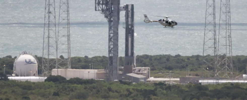 Start des Boeing Starliner in den letzten Minuten des Countdowns