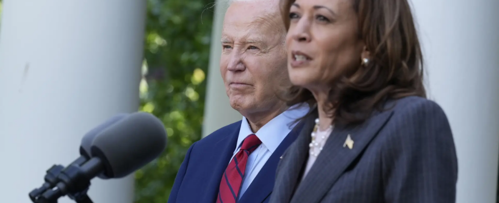 Bericht Joe Biden uebergibt den Staffelstab an Kamala Harris nachdem