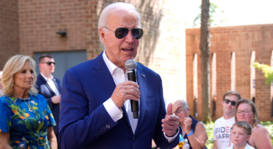 Biden Kamala Harris „Bidens Unterstuetzung fuer Kamala ist sein F