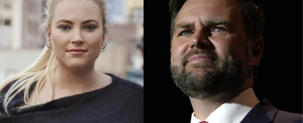 Die ehemalige Fernsehmoderatorin Meghan McCain kritisiert den republikanischen Vizepraesidentschaftskandidaten JD