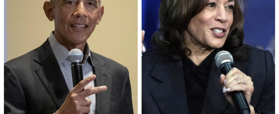 Kamala Harris Obama hat Kamala Harris noch nicht offen unterstuetzt