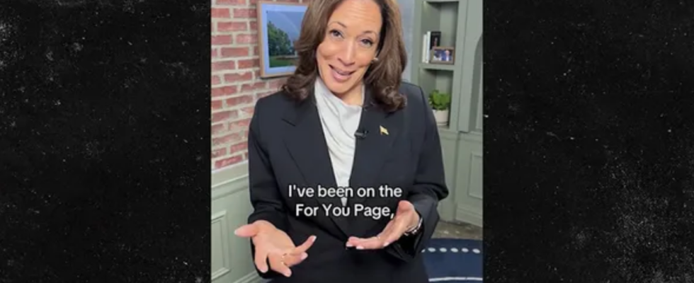 Kamala Harris tritt TikTok bei nachdem sie nach der Ankuendigung