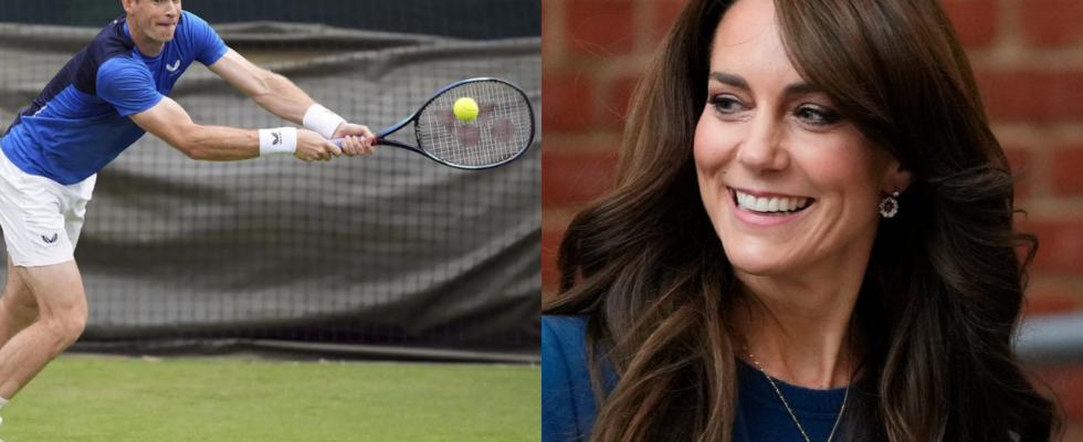 Prinzessin Kate Middleton sendet Andy Murray zum Ende seiner Wimbledon Reise