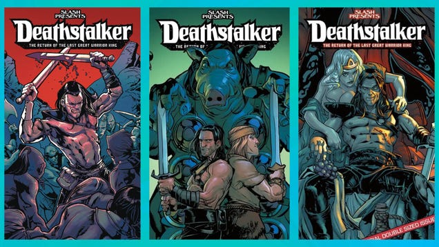 Slashs Deathstalker Comics drehen das Drehbuch zur barbarischen Ausschweifung der 80er