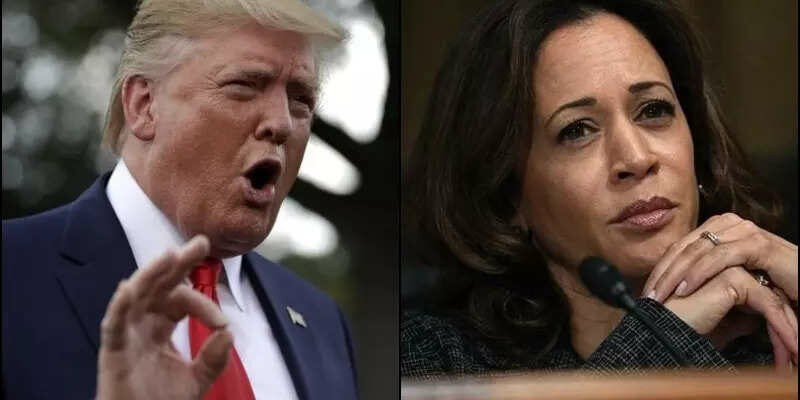 US Wahlen Donald Trump liegt in juengster Umfrage knapp vor Kamala