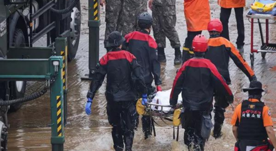 Vier Tote bei schweren Regenfaellen in Suedkorea