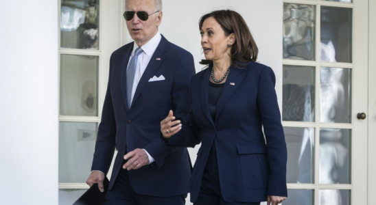 Zustimmungsrate von Kamala Harris Bidens und Kamala Harris‘ seltener gemeinsamer