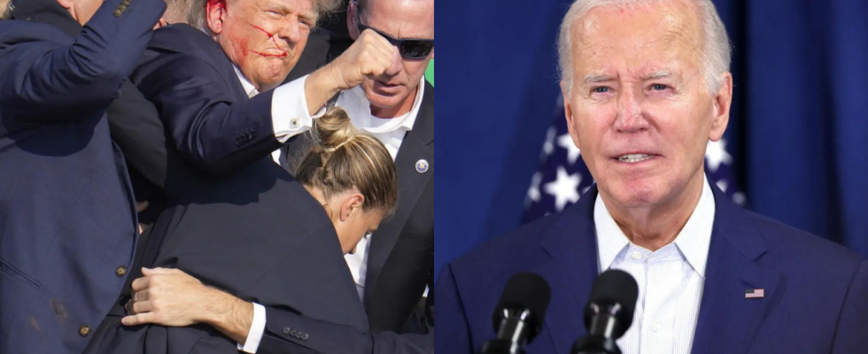 „In Amerika gibt es keinen Platz fuer Gewalt Biden verurteilt