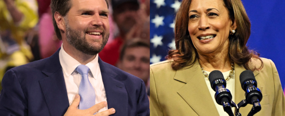 „Willkommen im Rennen Kamala Harris gratuliert JD Vance