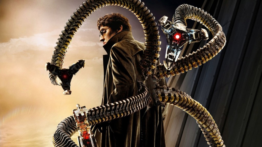 Alfred Molina als Otto Octavius/Doctor Octopus in Spider-Man 2 – Key Art