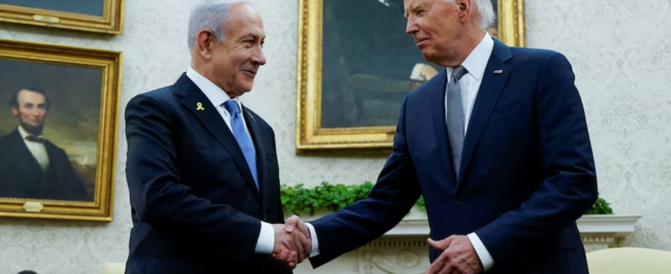 Biden will mit Netanjahu ueber Waffenstillstandsgespraeche im Gazastreifen sprechen sagt