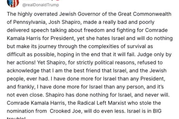 Donald Trump Donald Trump bezeichnet Josh Shapiro nach seiner Rede