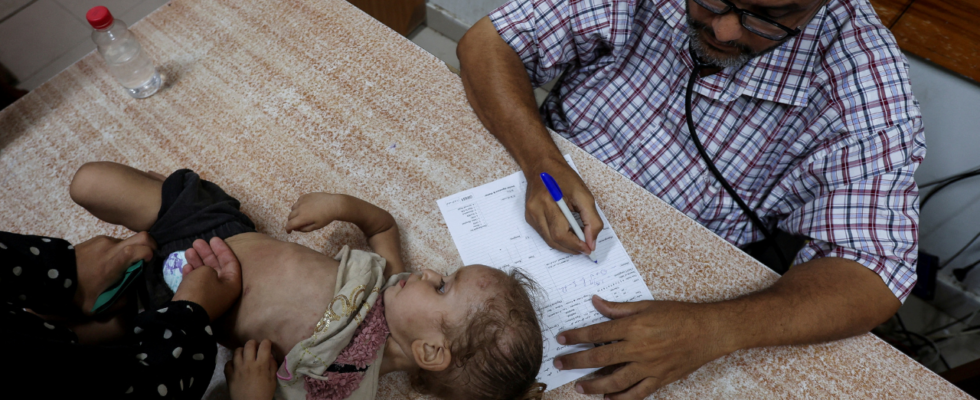 Gaza Poliovirus Typ 2 laehmt Baby in Gaza UN fordert