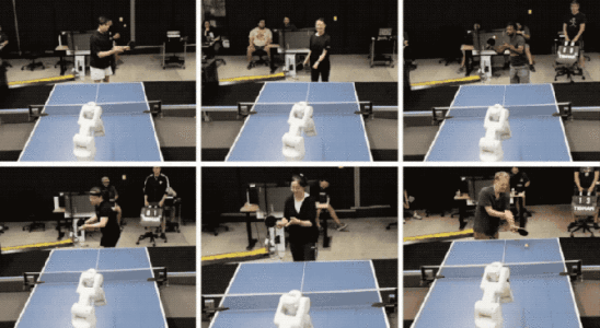 Google DeepMind entwickelt einen „soliden Amateur Tischtennisroboter