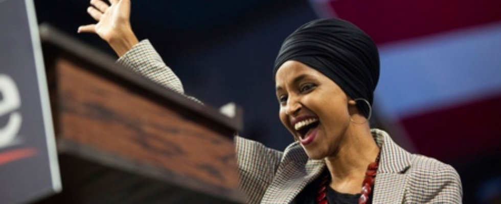 Ilhan Omar Grosser Sieg fuer Kamala Harris Lager Ilhan Omar gewinnt