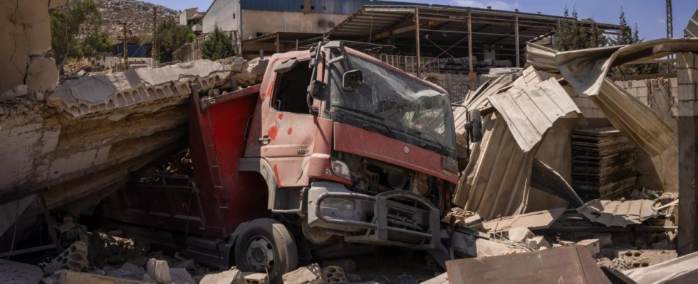 Israelischer Angriff im Suedlibanon fordert zehn Tote und fuenf Verletzte