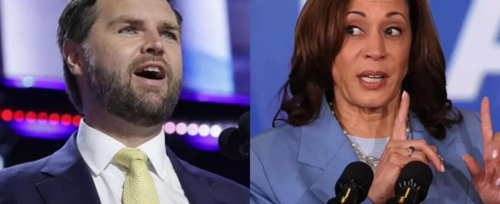 JD Vance Kamala Harris Jeffrey Epstin „Als wuerde man Jeffrey