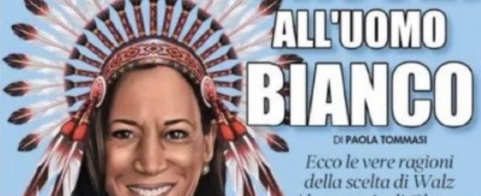 Kamala Harris Italienische Zeitung stellt Kamala Harris als „Indianerin dar