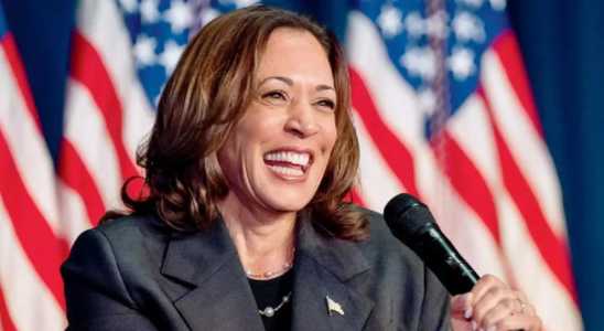 Kamala Harris Kamala Harris wird fuer ihre Bemerkung „Demokratie ist