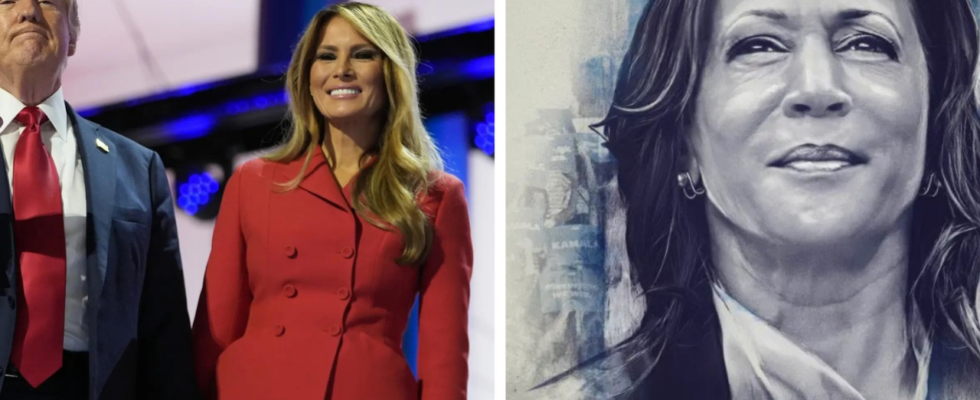 Kamala sieht aus wie Melania Als Trump auf dem Time Cover