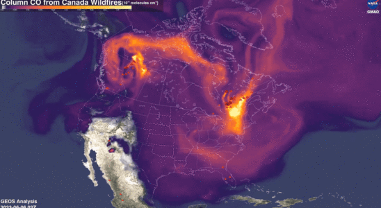 NASA Kanadas Waldbraende 2023 verursachen mehr Kohlenstoffemissionen als Russland und