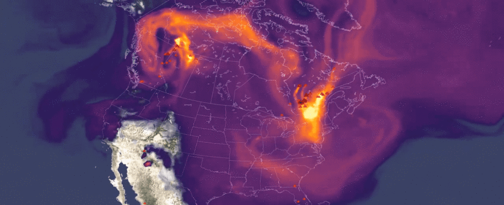 NASA Kanadas Waldbraende 2023 verursachen mehr Kohlenstoffemissionen als Russland und