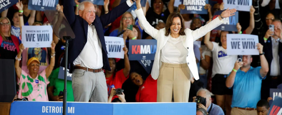 Sehen Sie Demonstranten versuchen Kamala Harris‘ Rede in Michigan zu