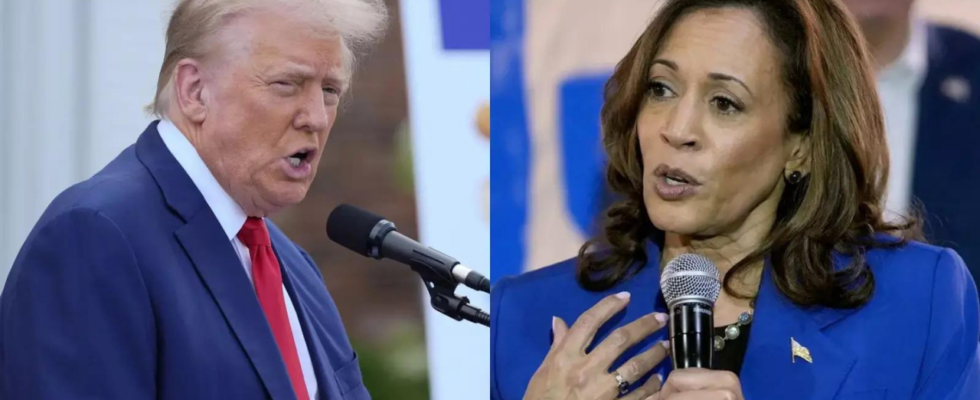 Trump Kampagne Trump Kampagne schiesst nach Medienbericht zurueck auf „absurde Harris Erzaehlung zur