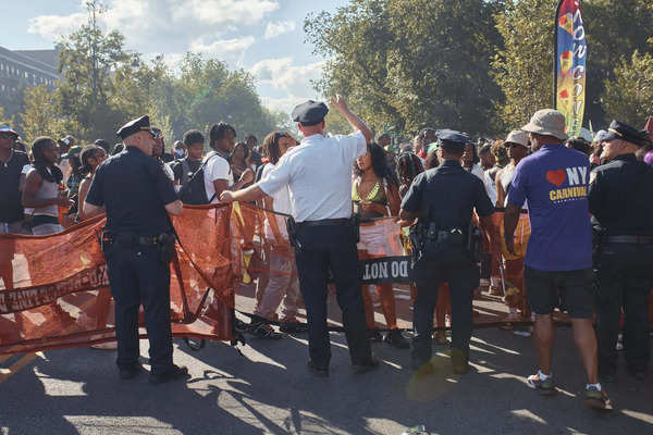 Bei der West Indian American Day Parade in New York wurden 5 Menschen angeschossen, teilte die Polizei mit. (AP)