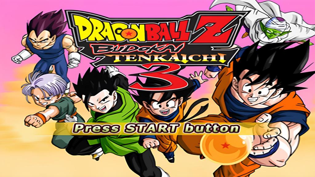 Die Z-Fighters greifen nach einem Dragon Ball in den Wolken als Teil eines Artikels über jedes Dragon Ball Budokai-Spiel im Ranking