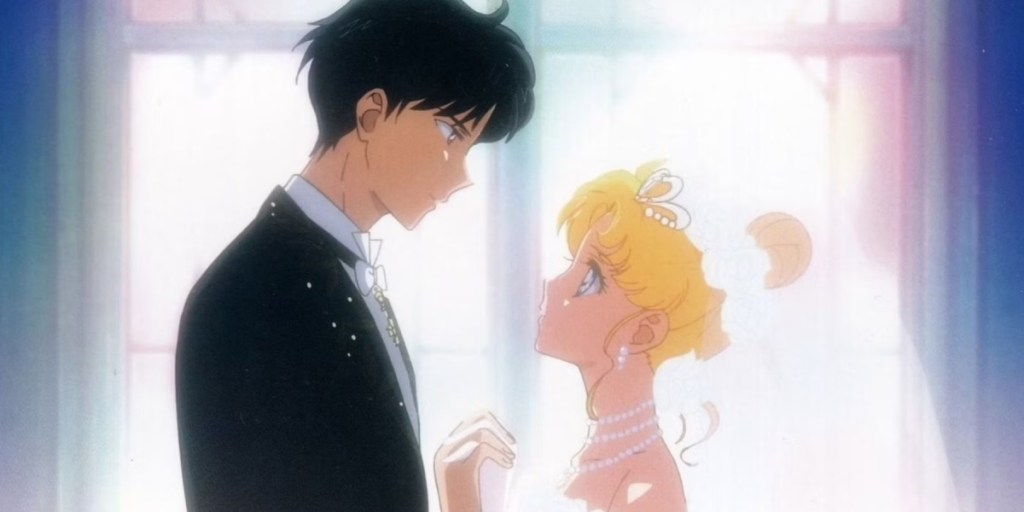 Die Hochzeit von Usagi und Mamoru als Teil eines Artikels über die 10 großartigsten Anime-Paare aller Zeiten.