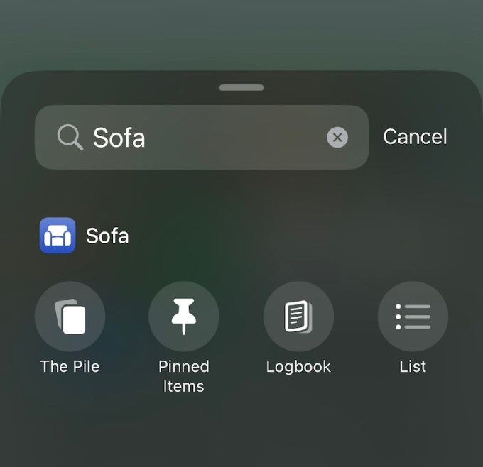 Sofa-App iOS 18 Control Center