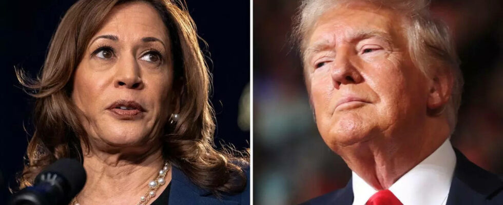 Aktuelle Umfragen zu Trump vs Kamala Harris profitiert von Aufschwung