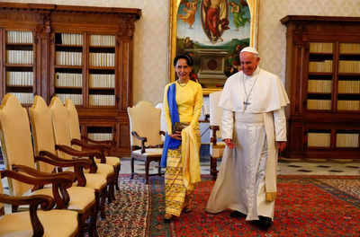 Bericht Papst bietet inhaftierter Suu Kyi Zuflucht