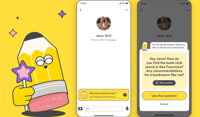 Bumble nutzt KI um Benutzer bei der Profilerstellung und bei