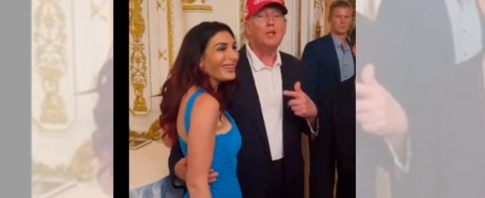 Donald Trump Laura Loomer Laura Loomers Foto mit Donald Trump