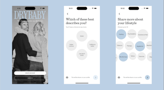 Drybaby ist eine Dating App fuer die „nuechterne neugierige Bewegung