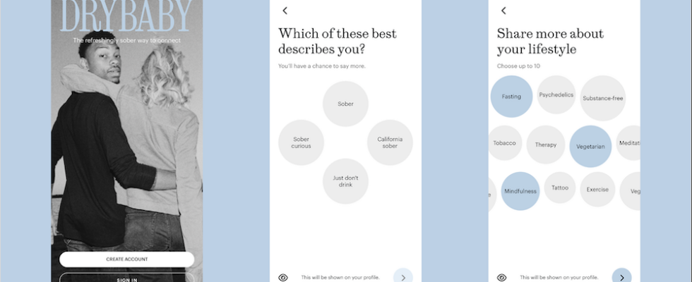 Drybaby ist eine Dating App fuer die „nuechterne neugierige Bewegung