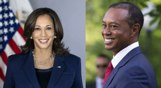 Kamala Harris Hat Tiger Woods Kamala Harris vorgeworfen einen „falschen