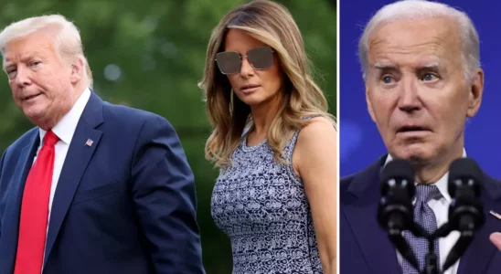 Melania Trumps seltene oeffentliche Aeusserung trifft die Biden Harris Regierung vor der.webp