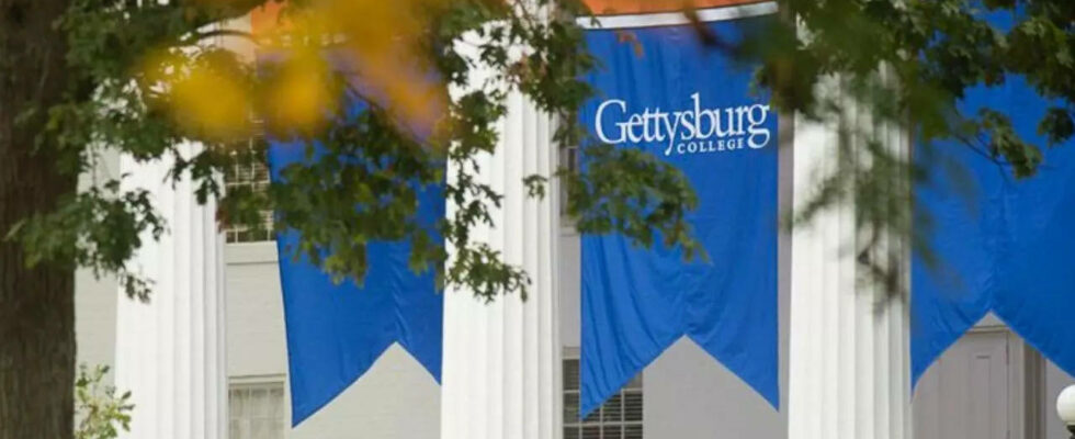 Rassistische Diskriminierung Student am Gettysburg College mit rassistischer Beleidigung beschmiert