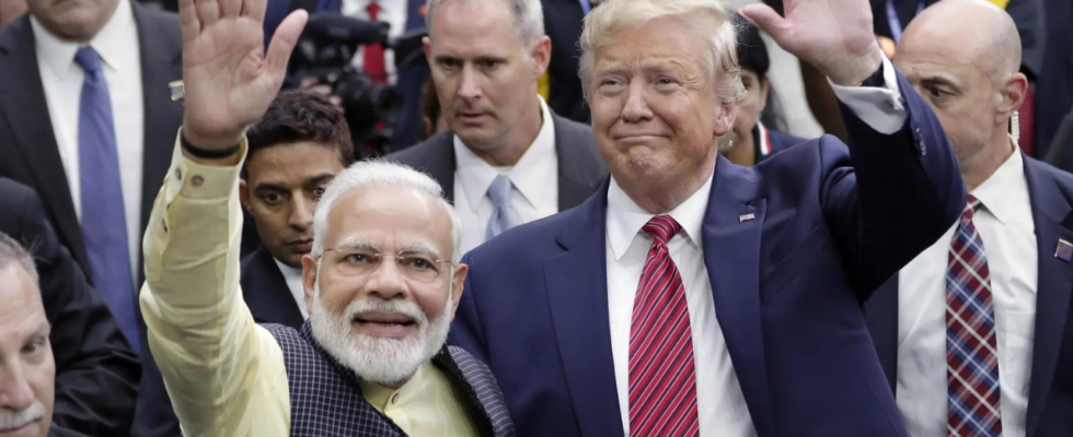 Trump behauptet Modi komme in die USA um ihn zu