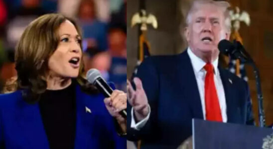 Trump „Alles nur fuer einen politischen Stunt Vizepraesidentin Kamala kritisiert